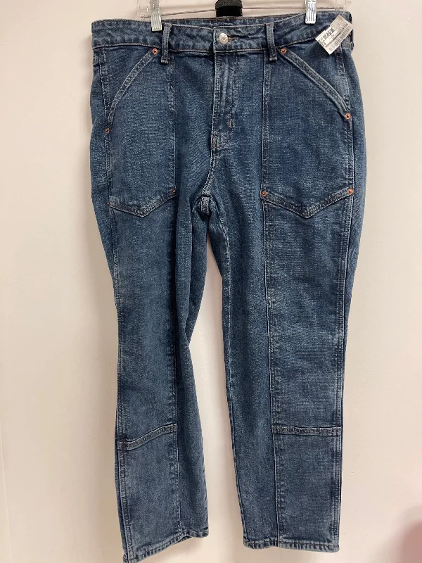 Jeans Straight By Old Navy In Blue Denim, Size: 14