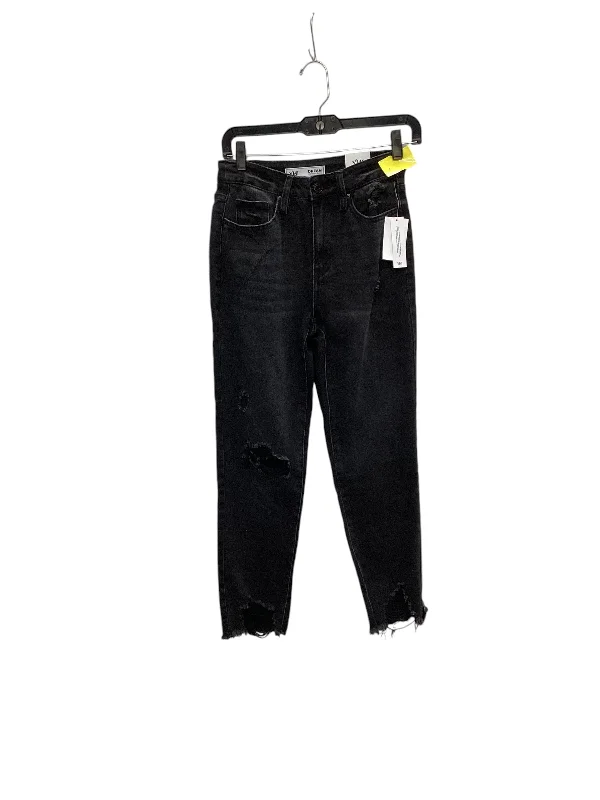 Jeans Straight By Ymi In Black Denim, Size: 2