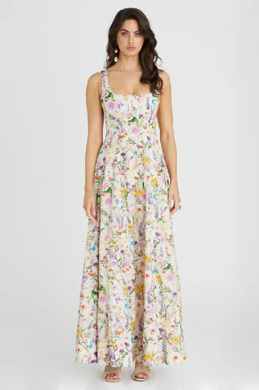 Claudette Dress - Multi Floral