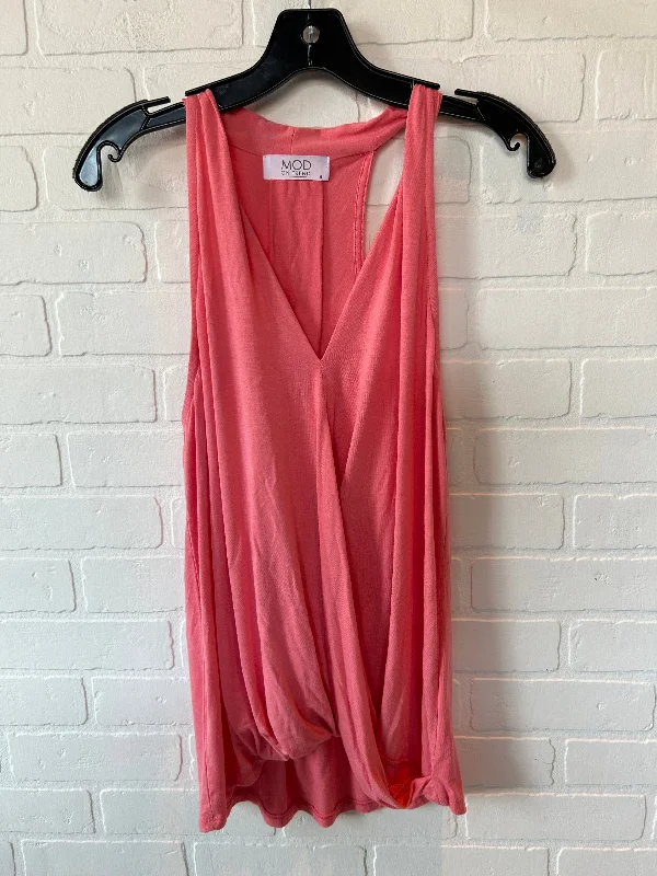 Pink Top Sleeveless Mod on Trend, Size S