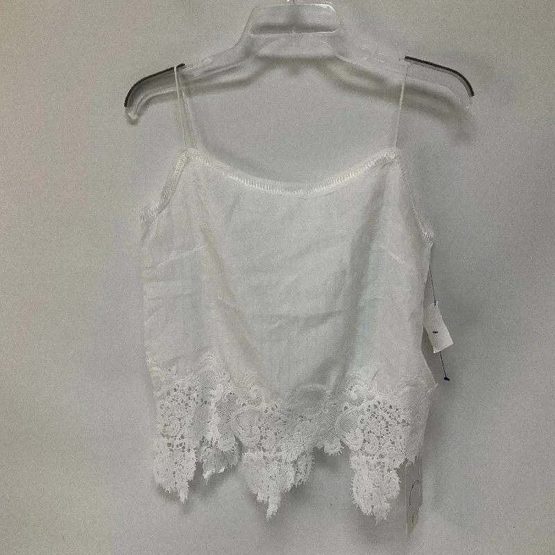 White Top Sleeveless Cmc, Size L