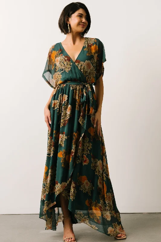 Madeline Maxi Dress | Jade Multi Floral